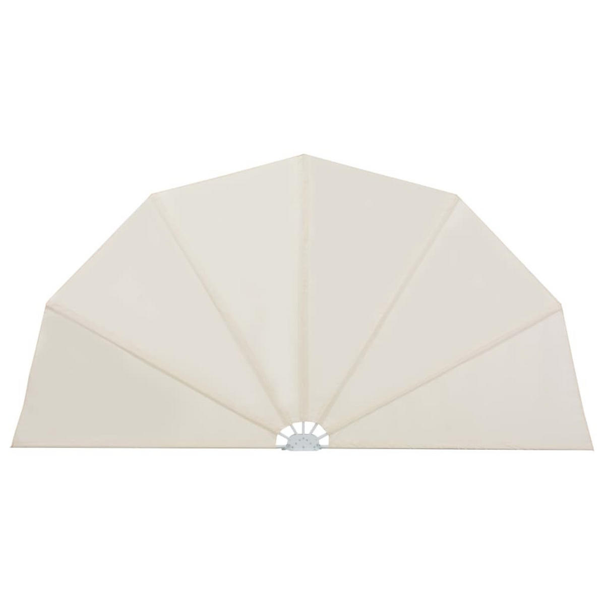 FALTBARER Terrassen-Seitenfächer Creme 160 cm - Creme, Textil (160/130/160cm) - furnicato