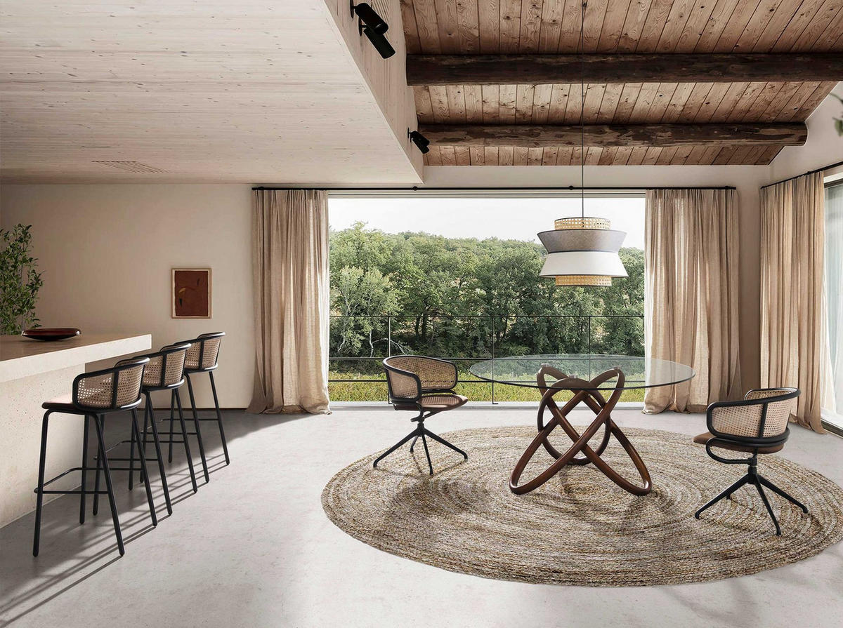 ARMLEHNSTUHL Braun, Schwarz 56/ 53/ 74 cm - Schwarz/Braun, Naturmaterialien/Textil (56/74/53cm) - ANGEL CERDA