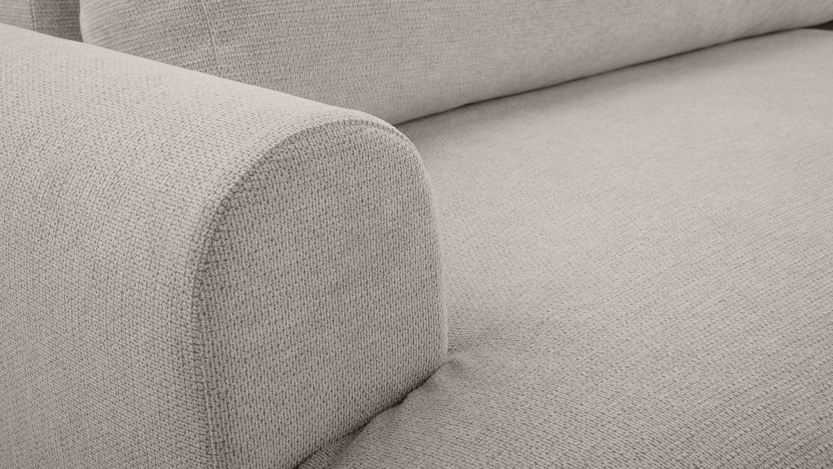 ECKSOFA mit Schlaffunktion Brauel, Beige - Beige, Textil (150/260cm) - Meblito