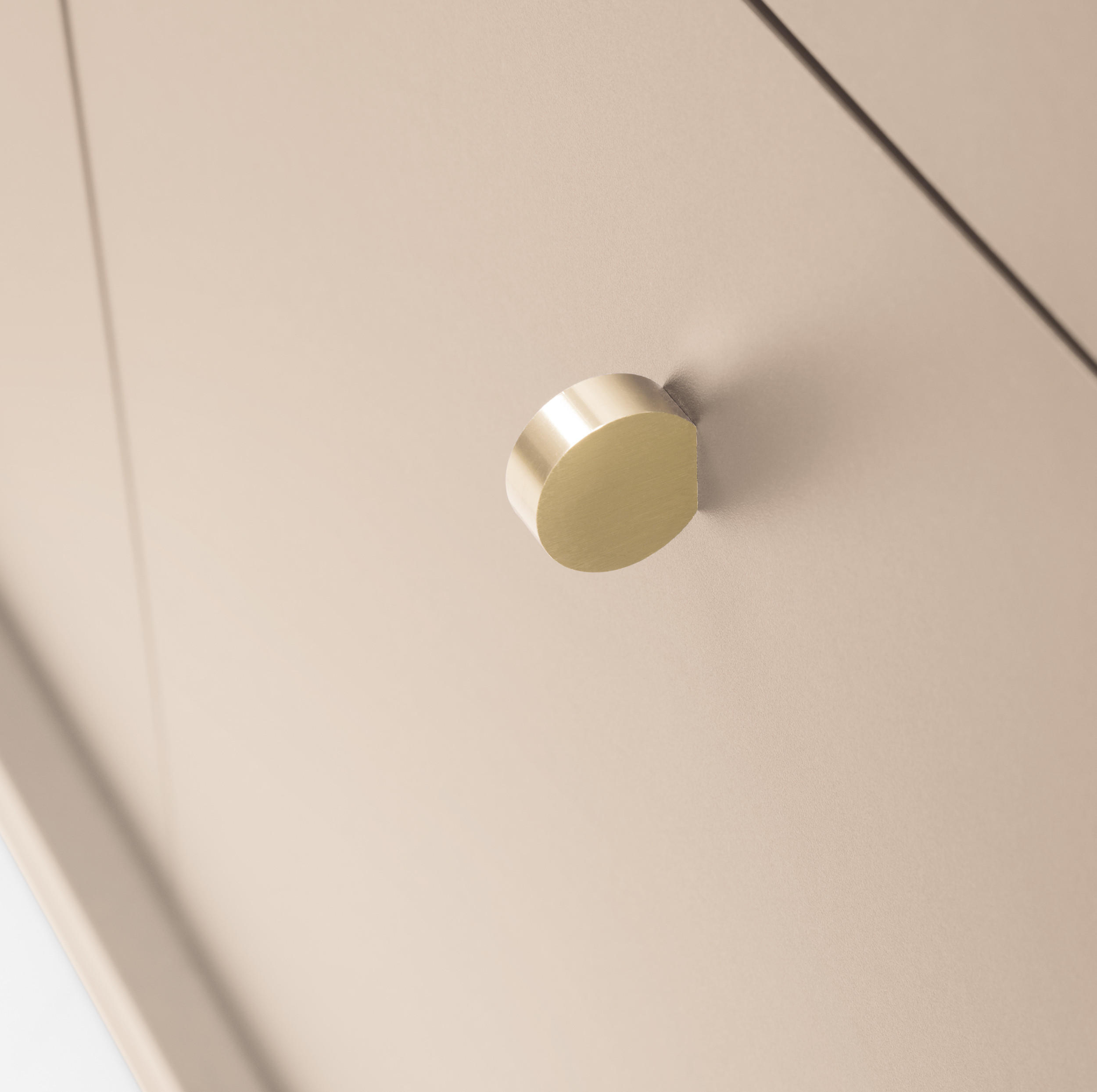 Thumbnail - Bettso Kommode, Beige, Gold, Holzwerkstoff, Metall, 3 Schubladen, 154x83x39 cm, Wohnzimmer, Kommoden & Sideboards, Kommo...