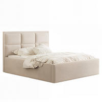 POLSTERBETT ELIN 160/200 cm Bettkasten, Beige - Beige, Textil/Metall (160/200cm) - Idohome