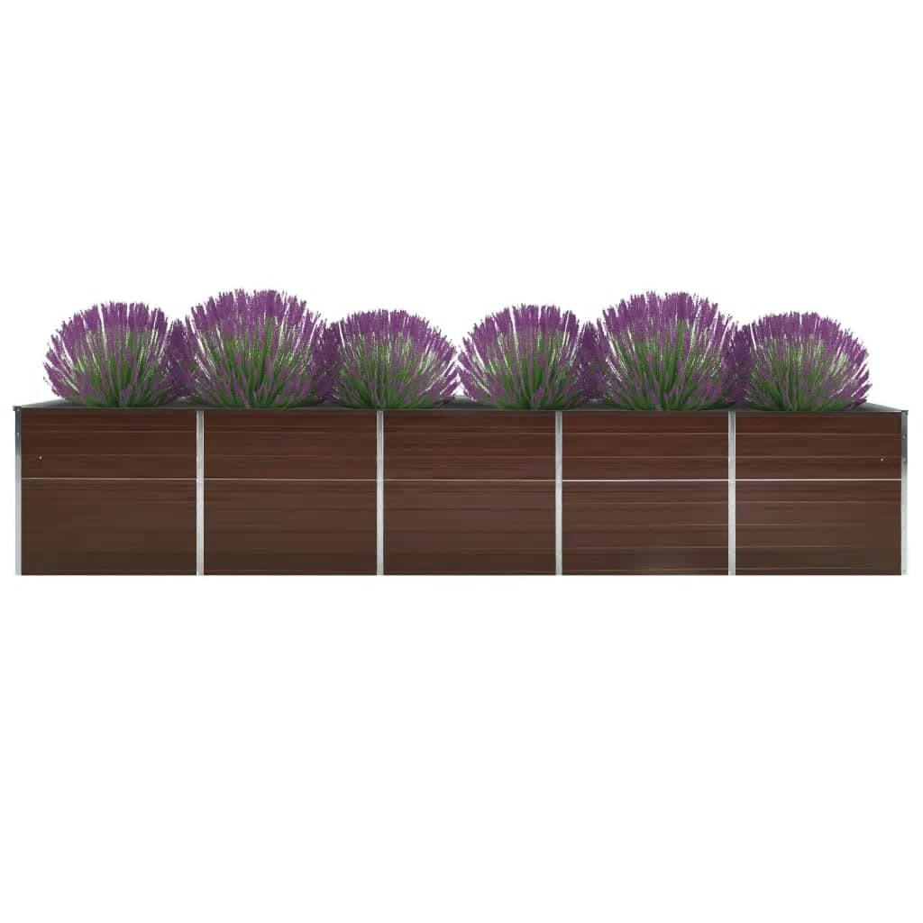 Deluke Hochbeet Braun 400x45x80 cm