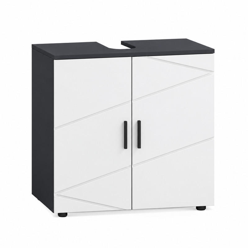 Beauniv Waschbeckenunterschrank Grau 30x60x60 cm
