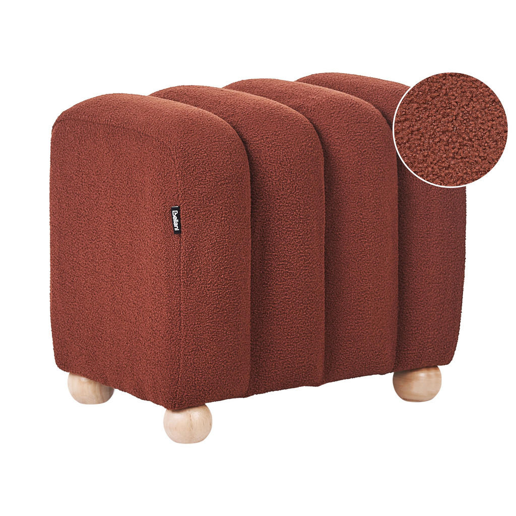 POUF bouclé maro auriu Idyllwild