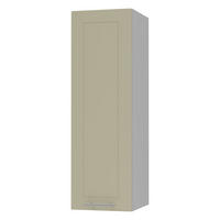 KÜCHENHÄNGESCHRANK Kvantum W4/30 Vanille Matt / Grau Matt 30 / 32,5 / 96cm - Creme/Grau, Holz/Holzwerkstoff (30/96/32.5cm) - Feldmann-Wohnen