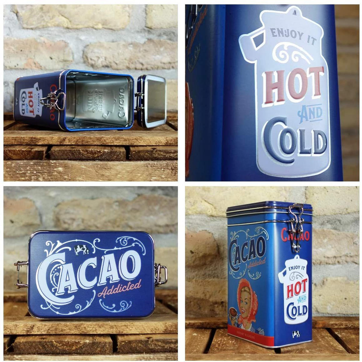 AROMADOSE Say It 50's! Cacao Addicted - Multicolor, Metall (11/17.5/7.5cm) - Nostalgic-Art