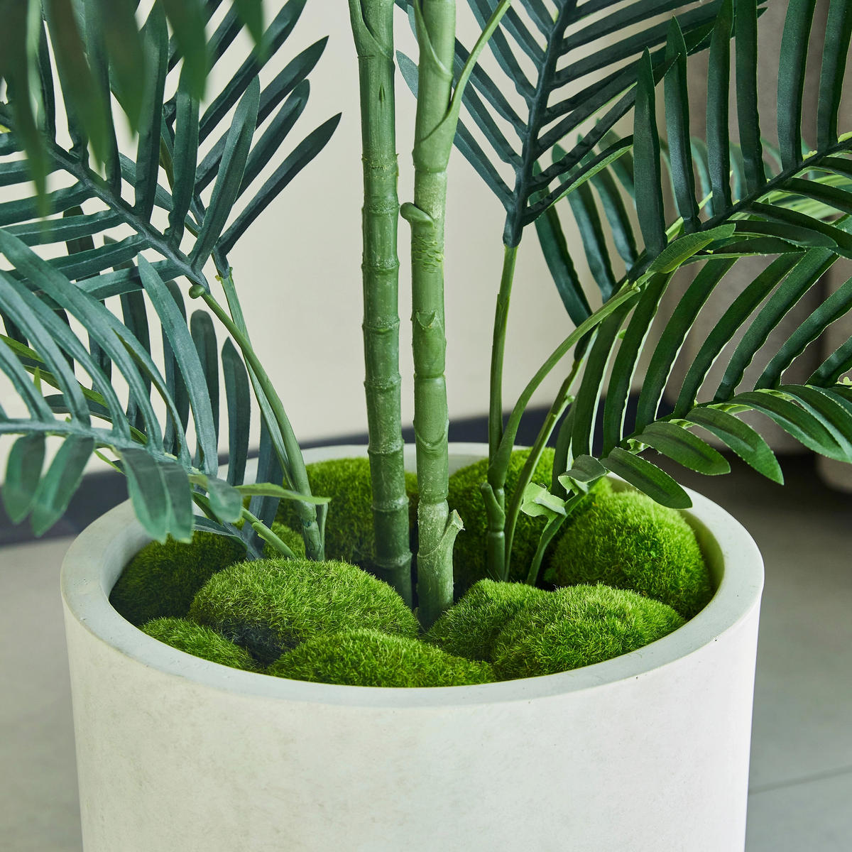 KUNSTBAUM Künstliche Palme – Maleko 120 cm - Grün, Kunststoff (120cm) - aplanta