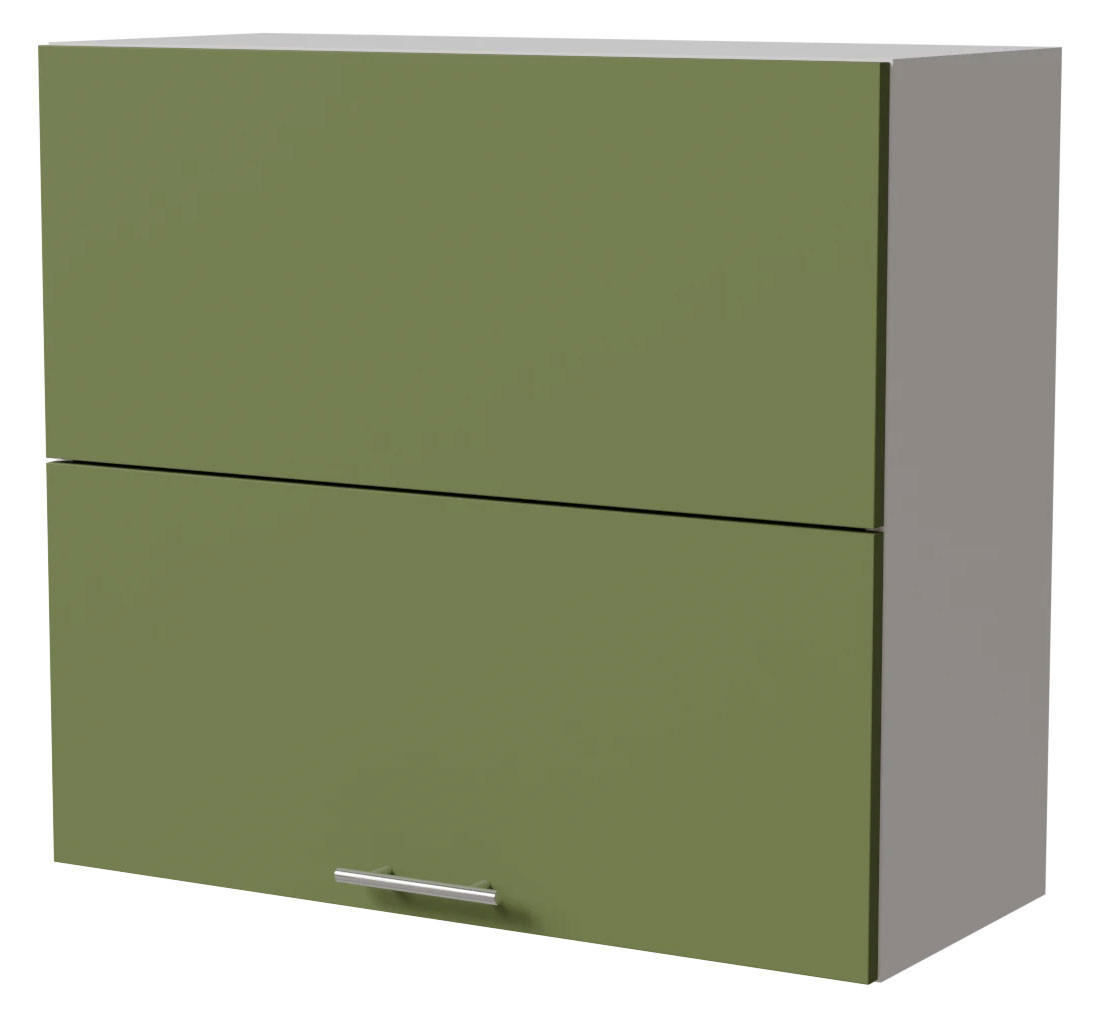 Feldmann-Wohnen Klapphängeschrank Grün, Weiß 80x72x32.5 cm