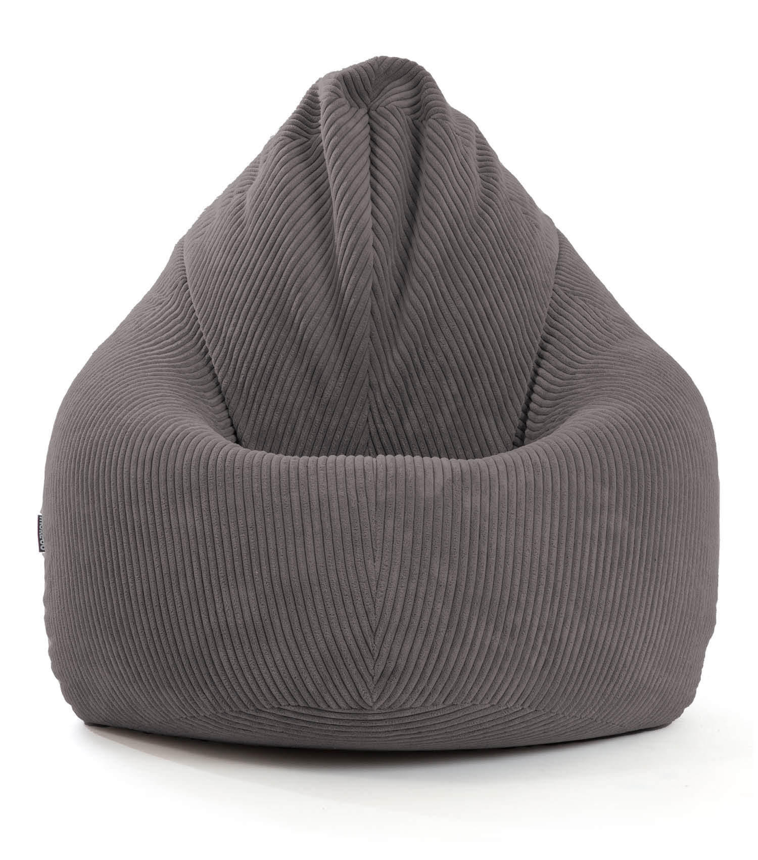Mokebo Sitzsack Anthrazit 80x130x80 cm