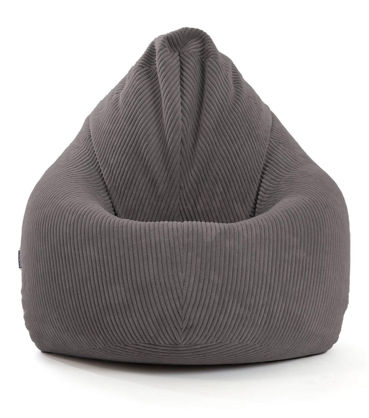 SITZSACK Cord Der Tagträumer - Anthrazit, Textil (80/130/80cm) - Mokebo