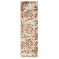 VINTAGE-LÄUFER Suki 80/240 cm - Creme/Orange, Kunststoff (80/240cm) - benuta