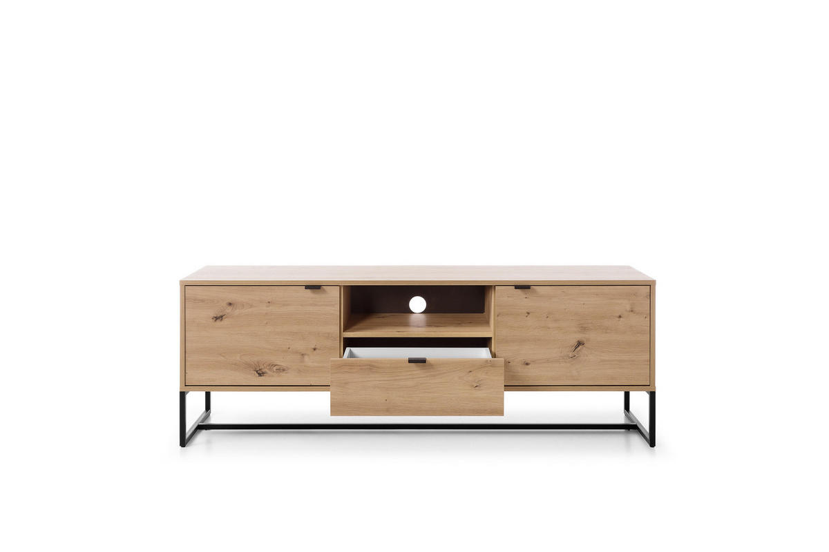 TV-LOWBOARD BEIGE - Beige, Holzwerkstoff (153/54/39cm) - FURNLUX