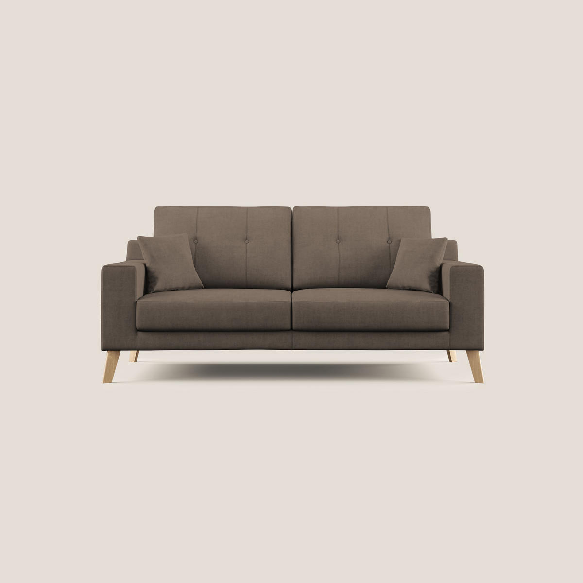LINEARSOFA Danish - Braun, Textil (206/95/91cm) - Divani.store