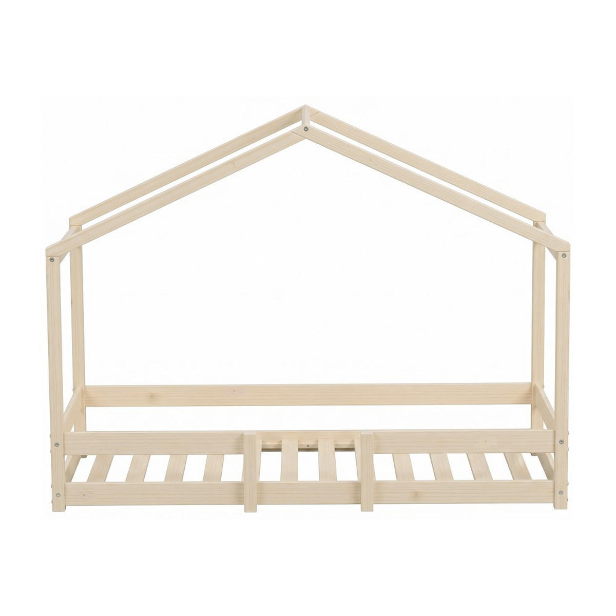 HAUSBETT INDIANA mit Lattenrost / Kinderbett 90x190 - Natural - Naturfarben, Holz (90/190cm) - Weber Industries