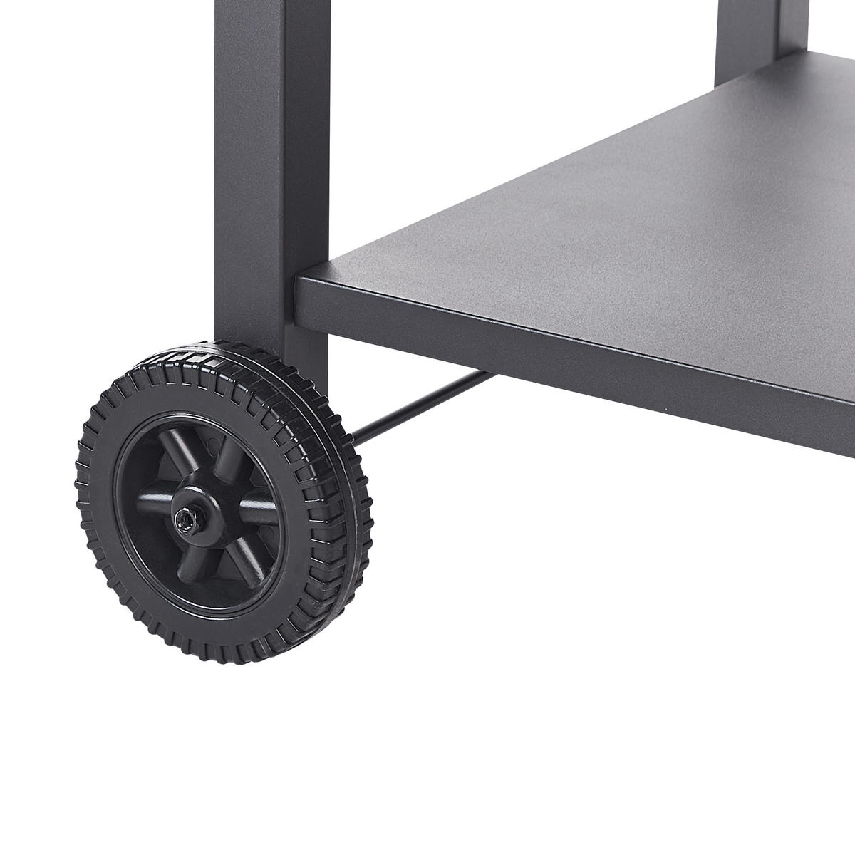 SERVIERWAGEN Schwarz Spiazzi - Silberfarben/Schwarz, Metall (60/83/115cm) - Beliani