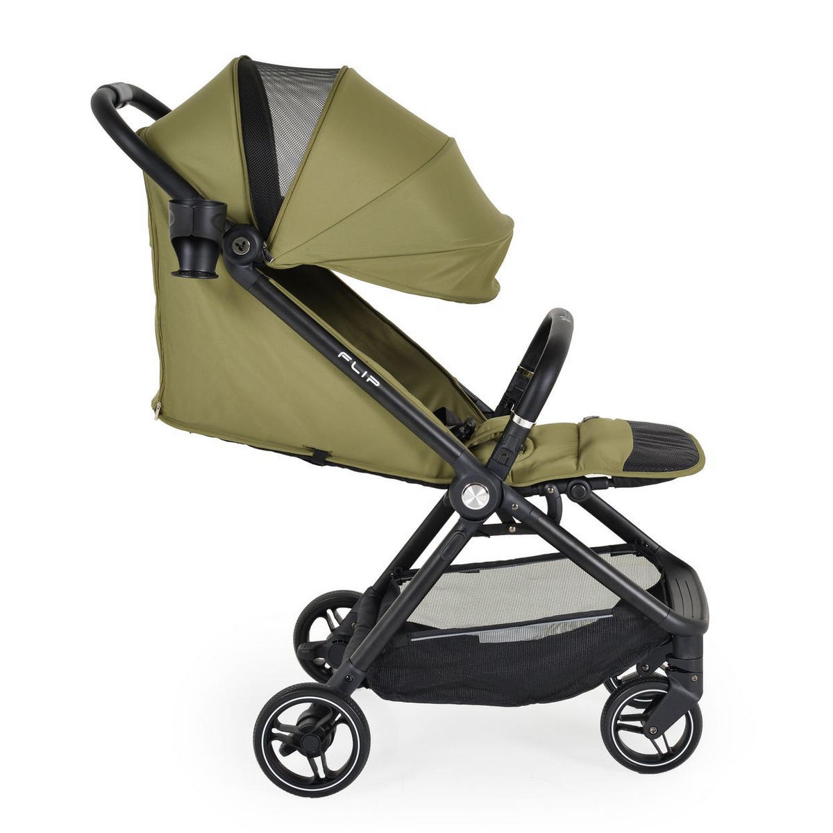 KINDERWAGEN, Sommerbuggy Flip grün klappbar Getränkehalter Korb Stoßdämpfer - Grün, Metall (88/50/106cm) - Cangaroo