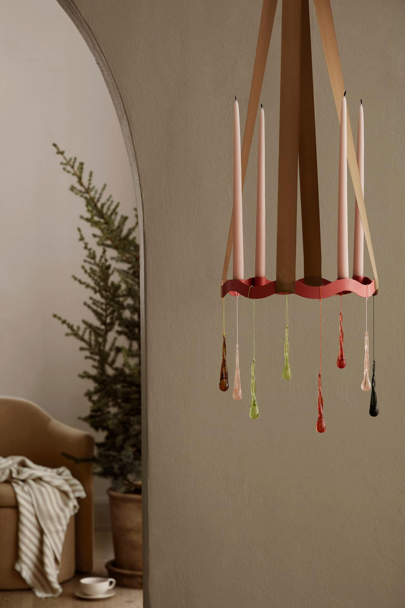 ADVENTSKRANZ Halo Ø33 cm - Braun, Metall (33/4.5cm) - Broste Copenhagen