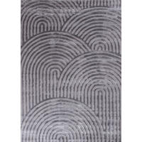 TEPPICH mit geometrischem Muster Bianca Grau 160x230 cm - Grau, Textil (160/230cm) - Nazar Rugs