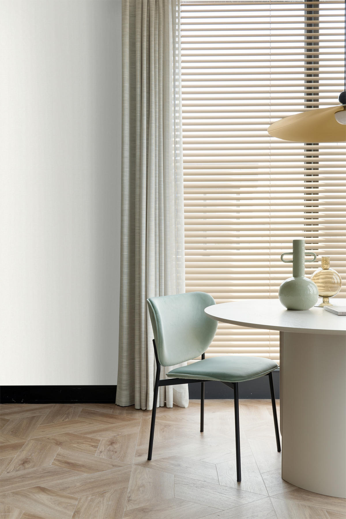 TAPETE Leinen-Optik 53 cm x 10.05 m - Weiß, Papier (53/1000cm) - ESTAhome