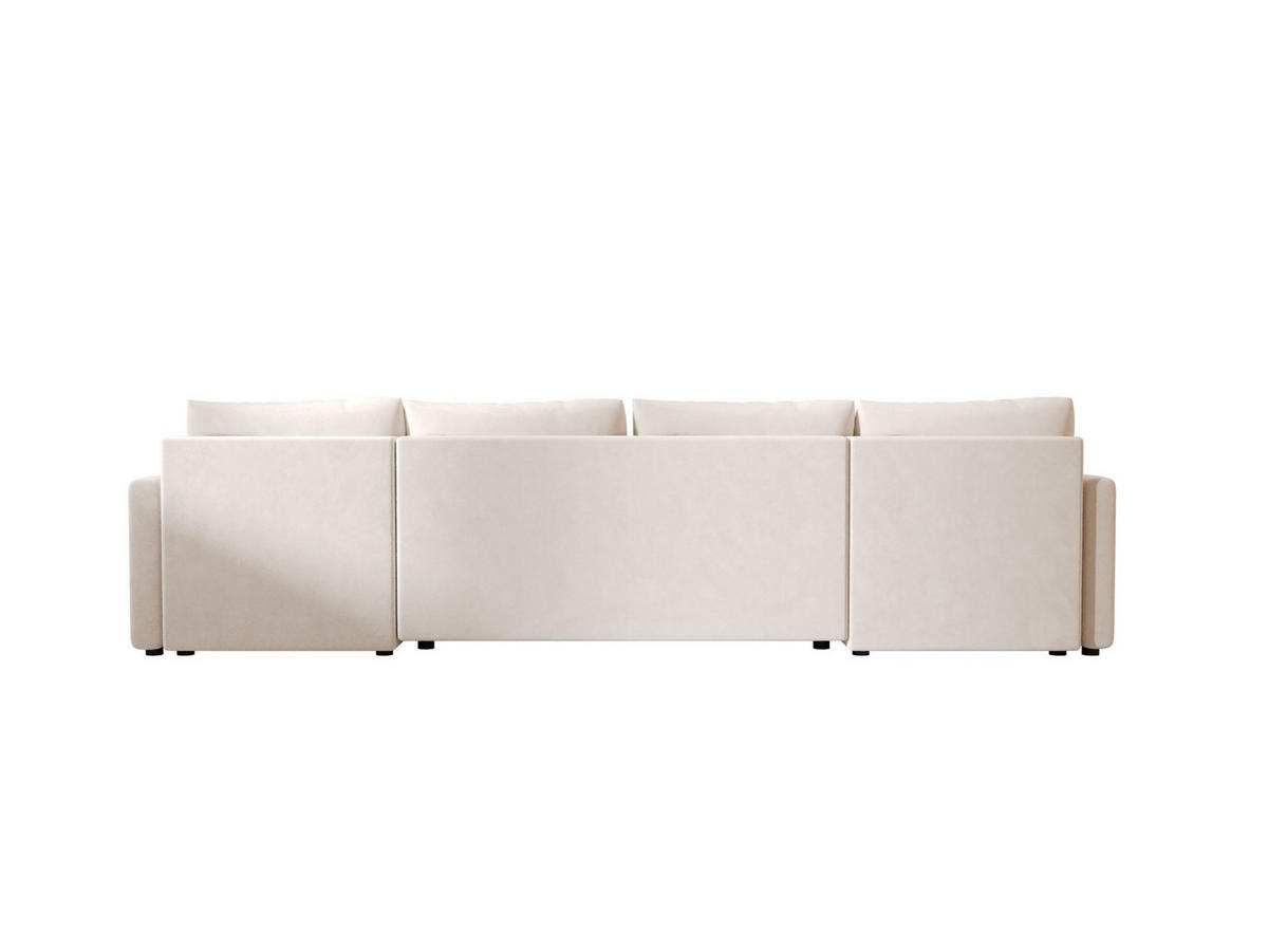 ECKSOFA MOS U BIS Itaka 16 mit Schlaffunktion - Beige, Textil (285/85/140cm) - Bedante