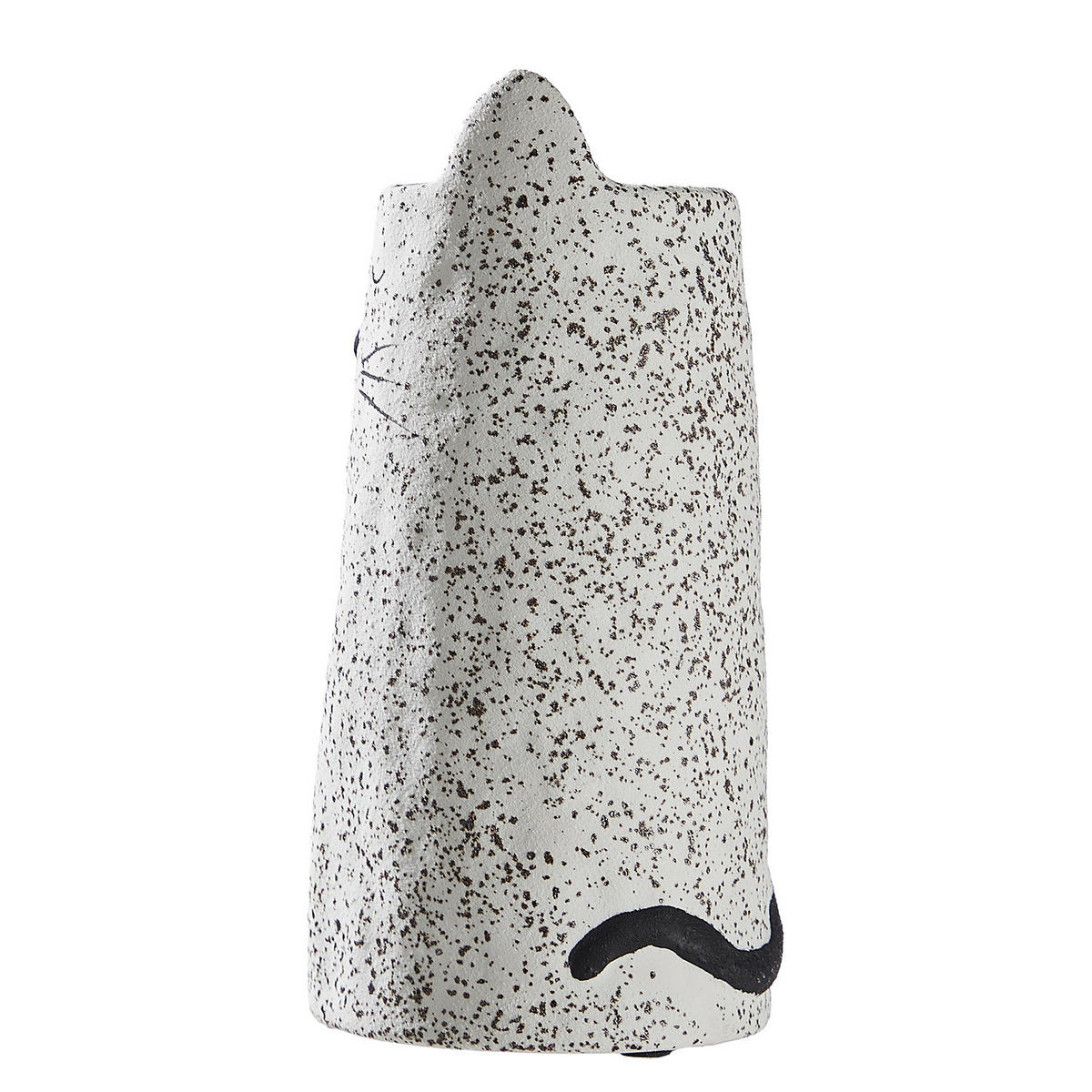VASE Gato Katze 26 cm - Weiß, Keramik (20cm) - Butlers