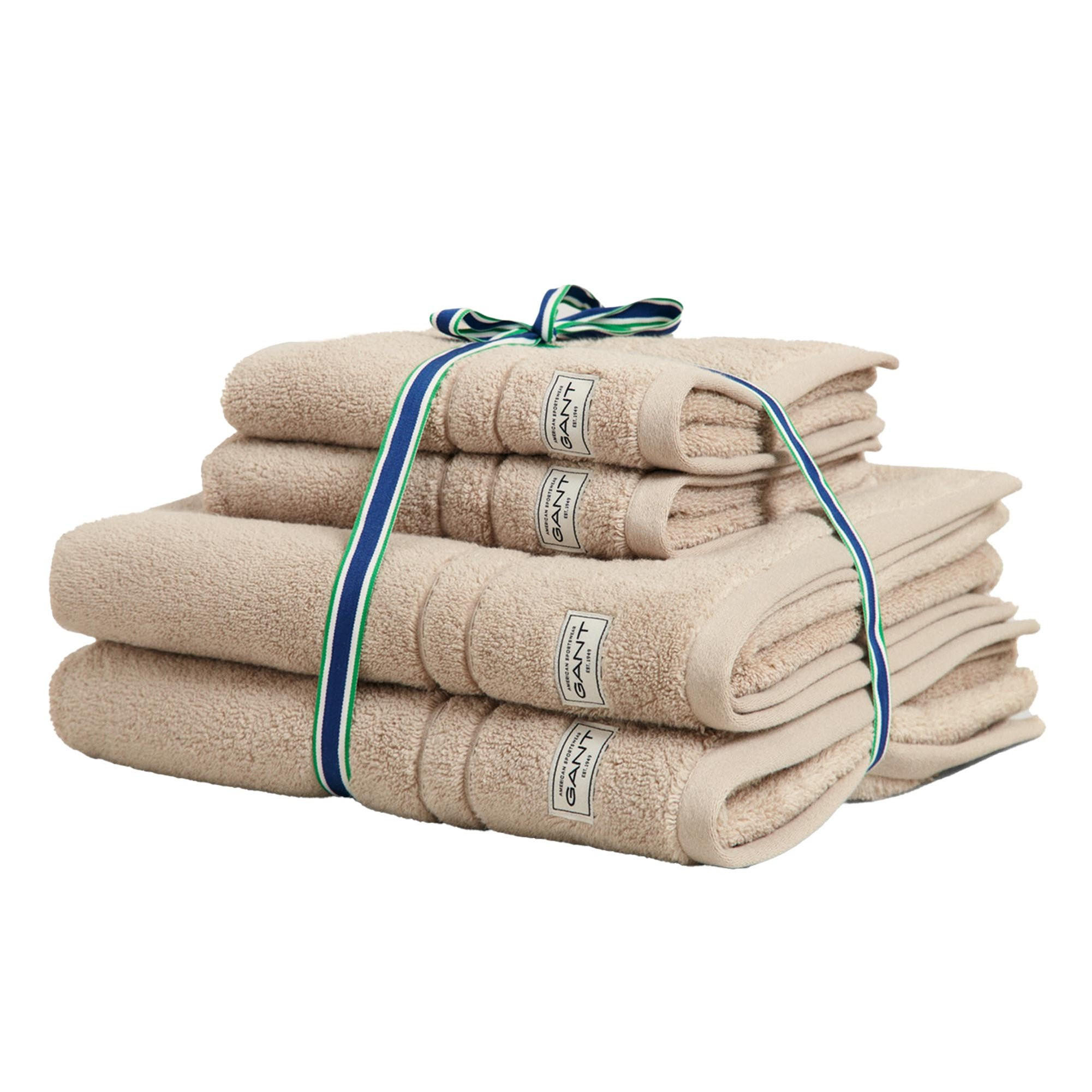 HANDTUCH Unisex Premium Towel Beige 4er Pack Baumwolle - Beige, Textil (70/50cm) - GANT