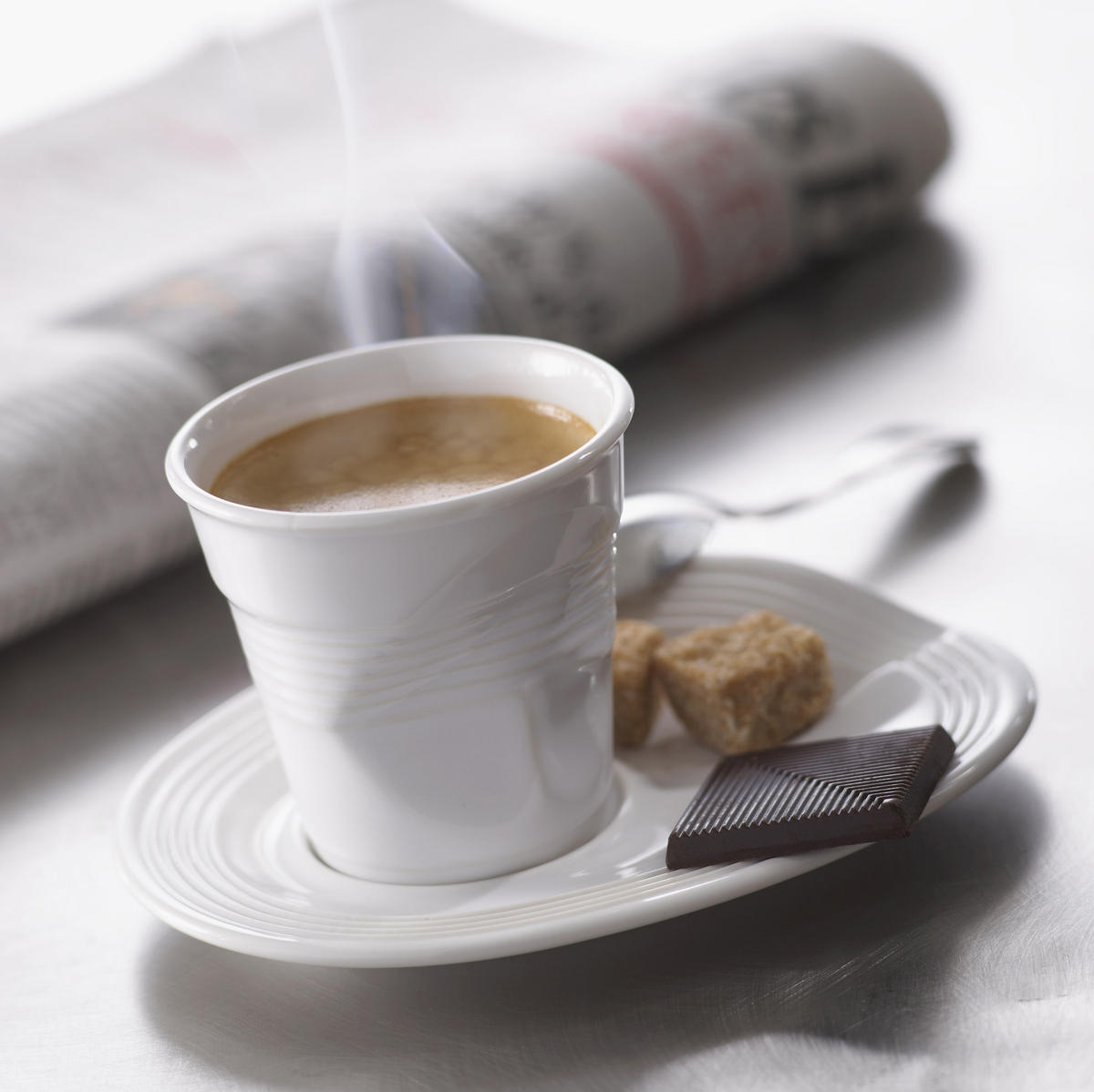 KNICKBECHER Espresso 0,08l Weiß - Weiß, Keramik (0.08L) - Revol Porcelaine France