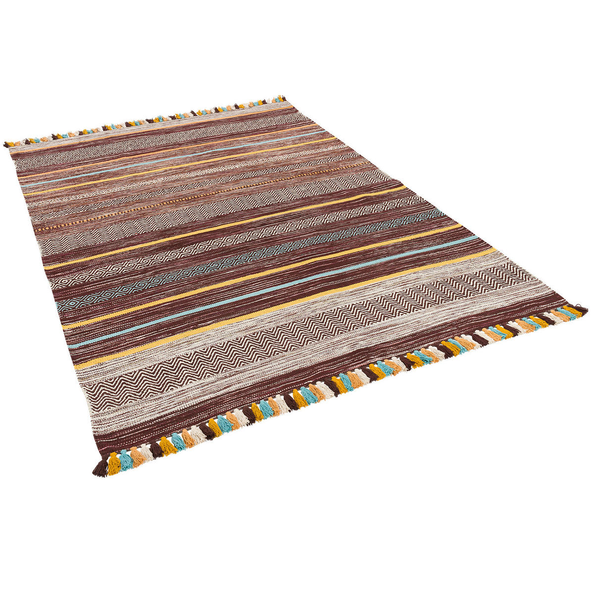 NATUR TEPPICH KELIM KALLEEN - Braun, Textil (200/300cm) - Pergamon