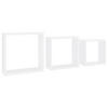 WANDREGALESET 3-tlg. 24-30/10/24-30 cm aus MDF Weiß Max. Belastbarkeit 5 KG - Weiß, Holzwerkstoff (30/30/10cm) - vidaXL
