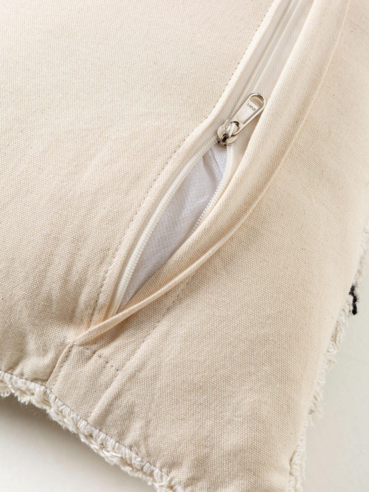 KISSENBEZUG Naomi Cream 45x45 cm - Creme, Textil (45/45cm) - benuta Nest