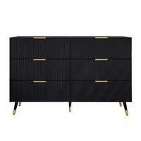 SIDEBOARD Schwarz 120/40/77 cm - Schwarz, Holzwerkstoff (40/77/120cm) - Urban Meuble