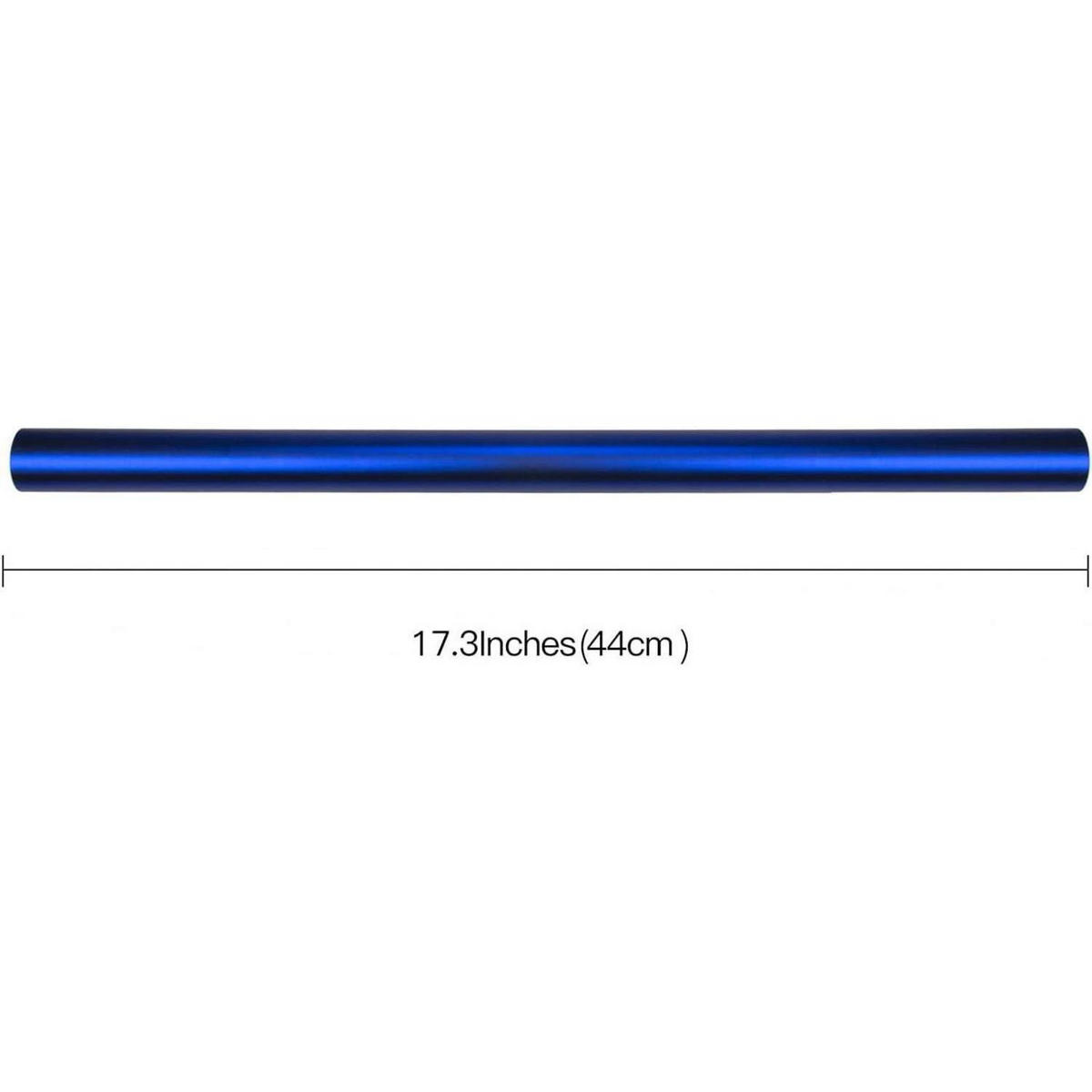 GESCHENKPAPIER Blau Metallic 44 cm x 10 m - Blau, Papier (4/44/4cm)