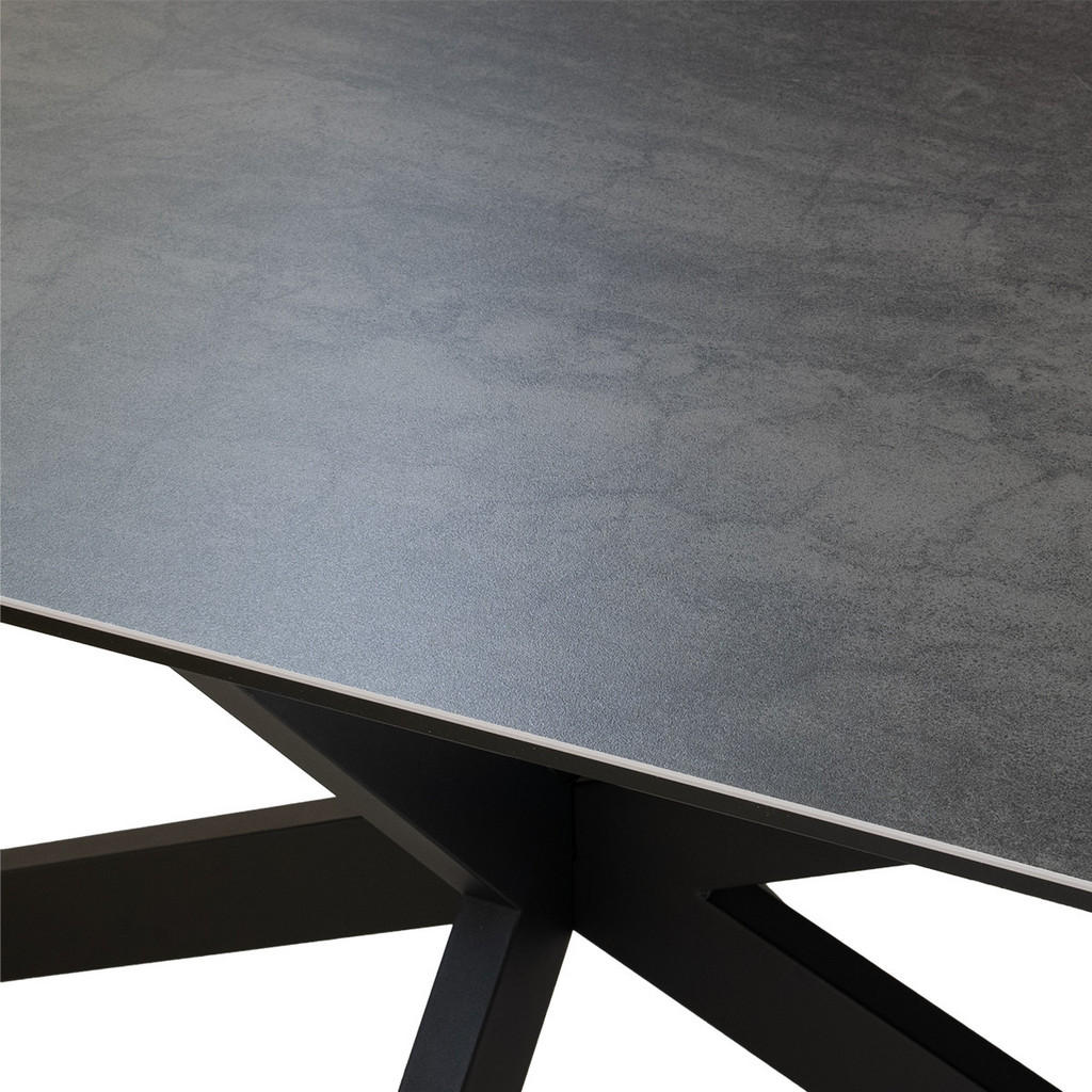 Thumbnail - Giga Meubel Esstisch, Grau, Metall, Bootsförmig, 100x76x240 cm, Esszimmer, Tische, Esstische