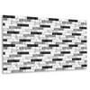 WANDPANEEL 100 x 50 cm Marmorfliesen - Schwarz/Weiß, Textil (100/1.6/50cm) - TULUP