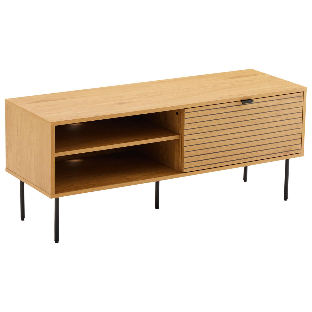 TV-MÖBEL Stinna 120/40/50 cm - Braun, Holzwerkstoff (40/50/120cm) - Happy Garden