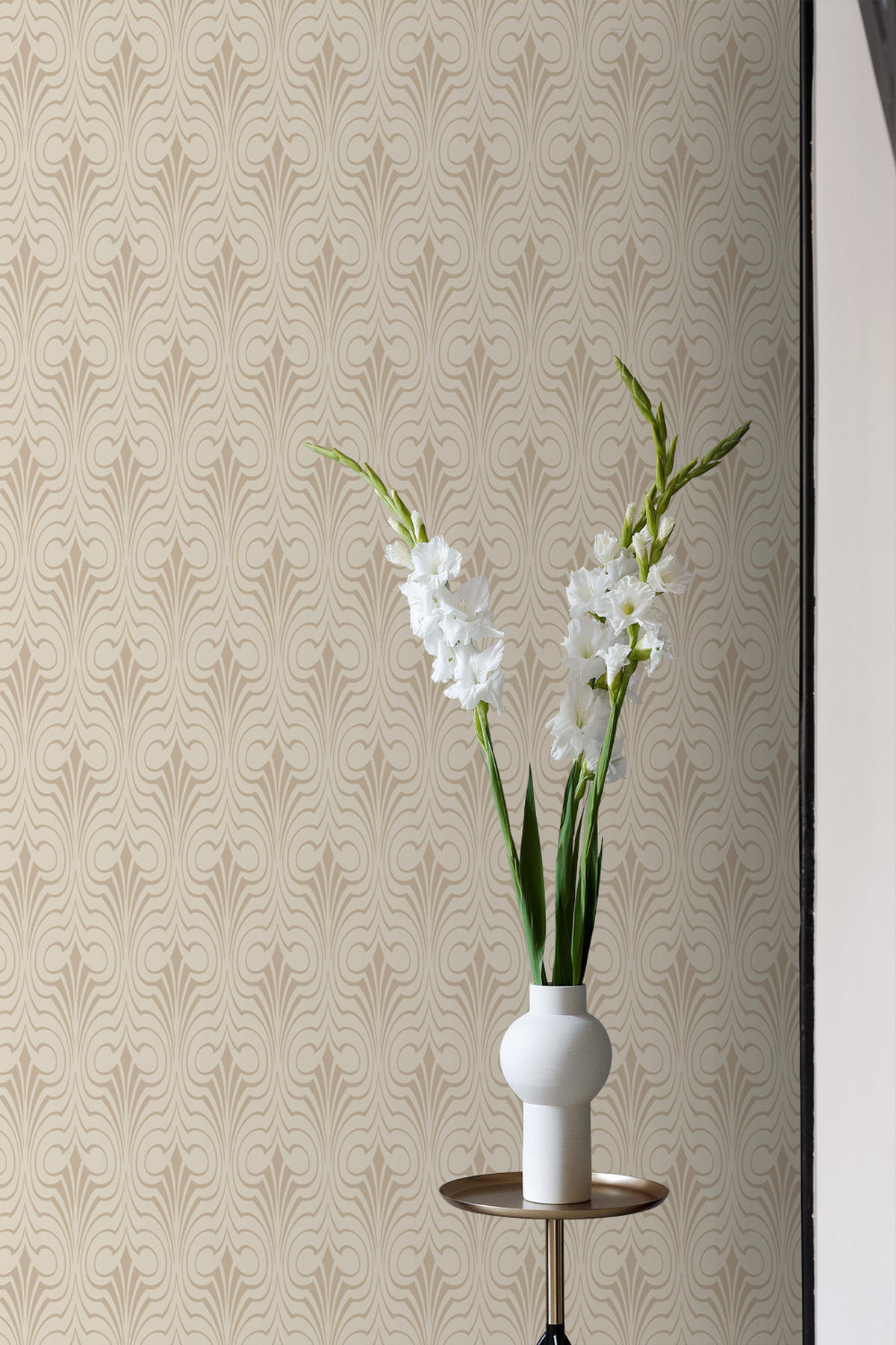 TAPETE grafische Form 50 x 900 cm - Beige, Papier (50/900cm) - ESTAhome