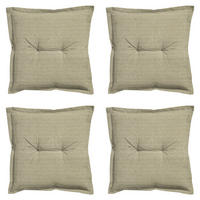 SITZKISSEN Richmond - Beige - 50/50/7 cm - 4er-Set - Beige, Textil (50/7/50cm) - Madison