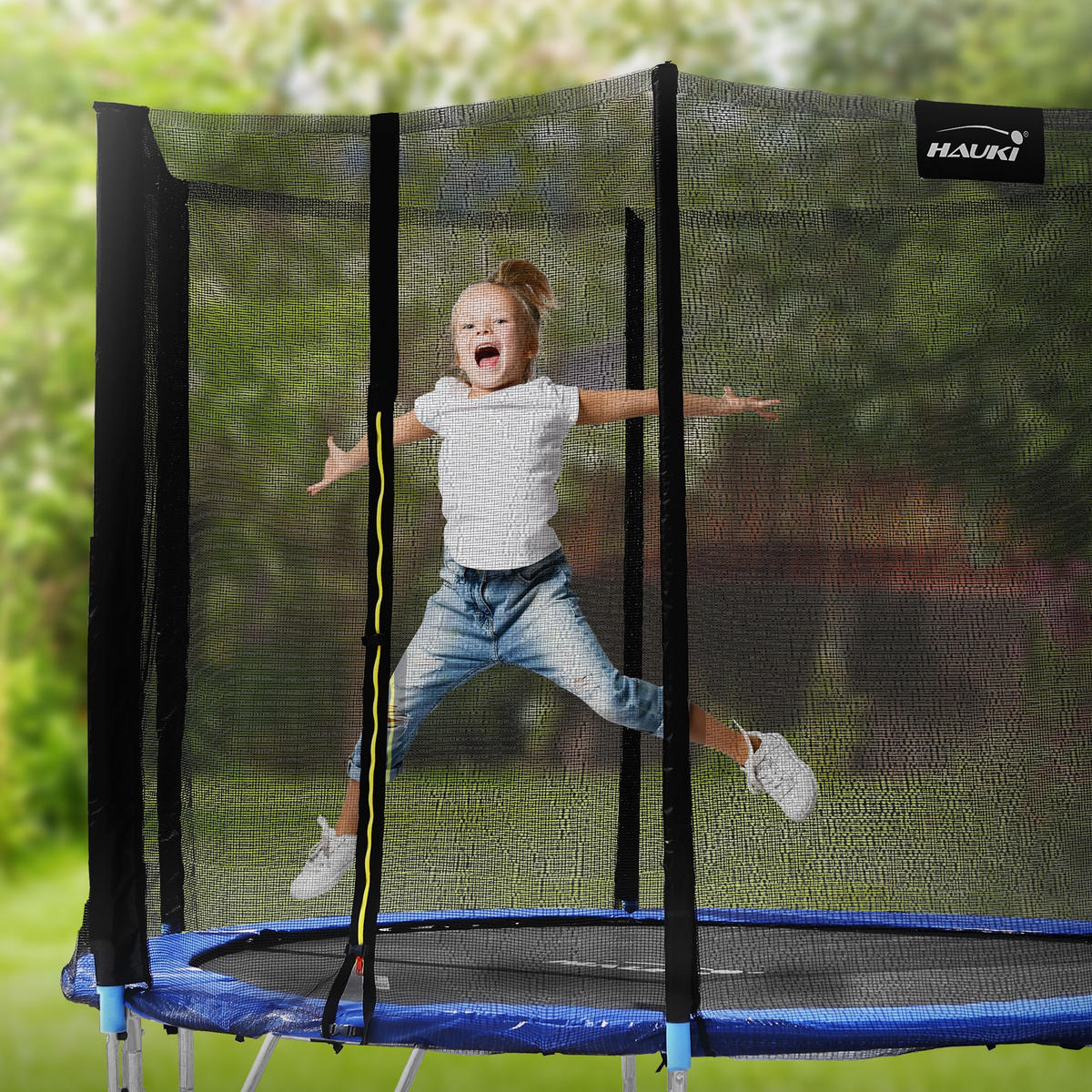 TRAMPOLIN 244 cm blau - Blau, Metall (244/239/244cm) - Hauki