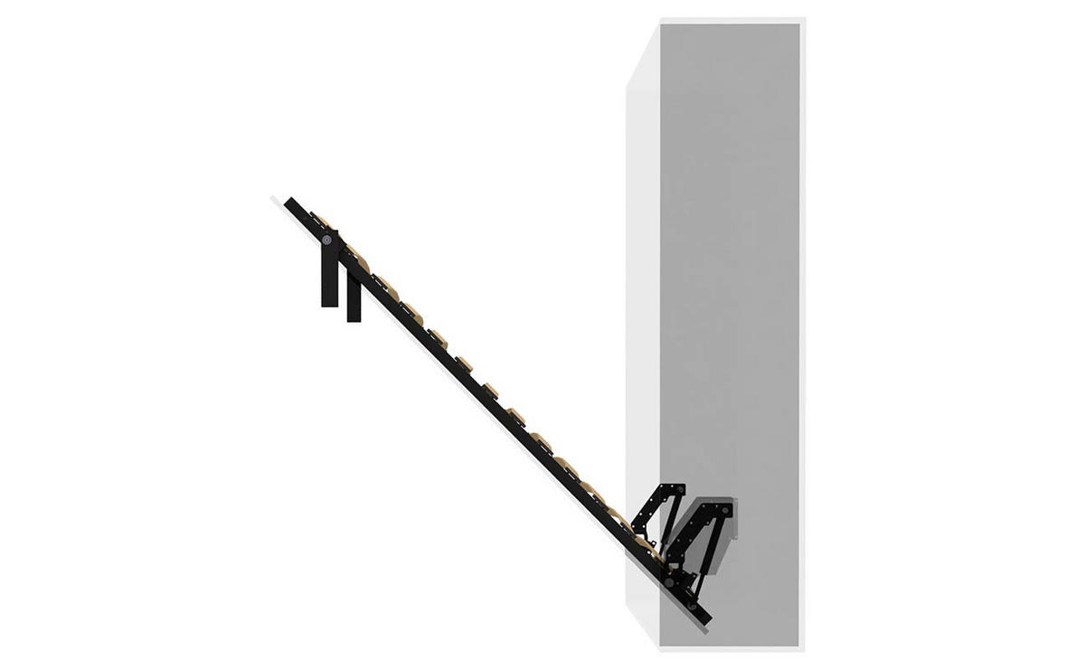 SCHRANKBETT Morphy Einbaubares 96x190 Vertikal - Weiß, Holz (96/190cm) - WallBedKing