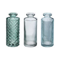 GLASVASE 3er-Set Single 5,4/5,4/13,2 cm - Grün, Glas (5.4/13.2cm) - Atmosphera Createur d´interieur