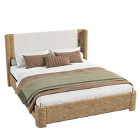 POLSTERBETT 180x200 cm in Beige mit LED-Beleuchtung und Gasdruckfeder - Beige, Textil (180/200cm) - IVMEU