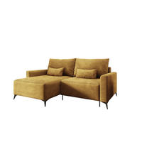 ECKSOFA Silves Mit Schlaffunktion - Gelb, Holzwerkstoff/Textil (239/148cm) - Fun Möbel
