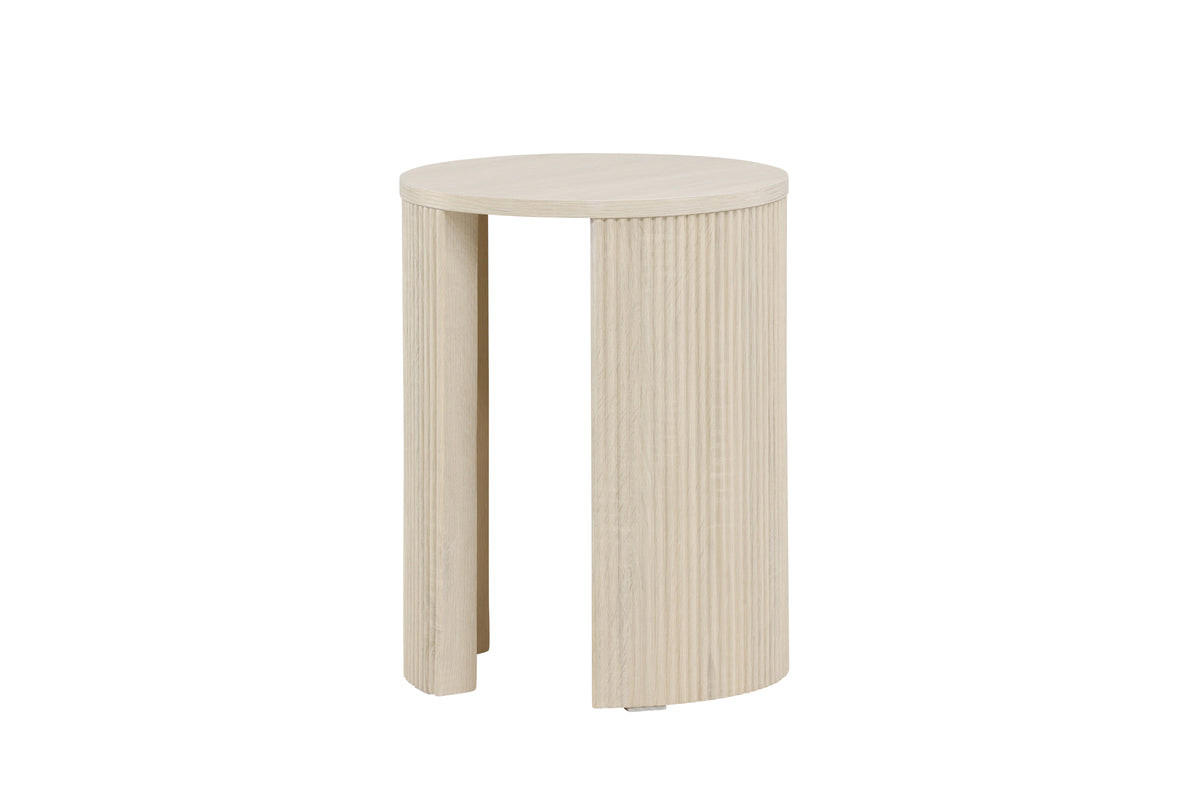 BEISTELLTISCH, Bristol, Whitewash, MDF, 40 x 40 x 52 cm - Weiß, Holzwerkstoff (40/40/52cm) - ebuy24