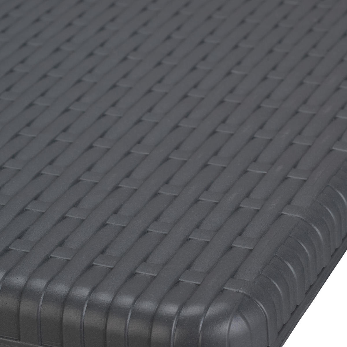 2XBARHOCKER - Grau, Kunststoff/Metall (44/115/63cm) - Relaxdays