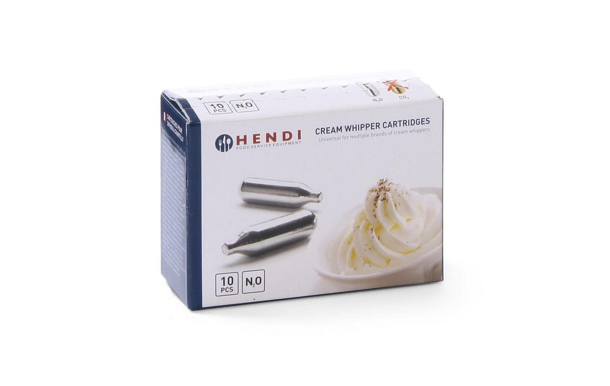 UNIVERSELLE Sahnekapseln 10 Stück - Silberfarben, Keramik (2/2/1cm) - Hendi