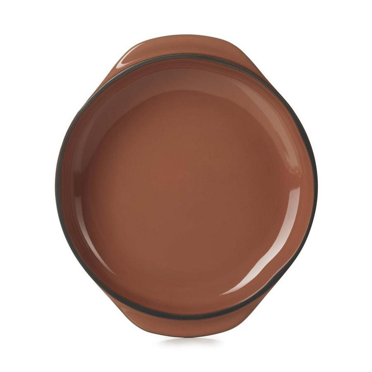 SCHÄLCHEN CARACTERE mit Griffen 14 cm Zimt - Braun, Keramik (14cm) - Revol Porcelaine France