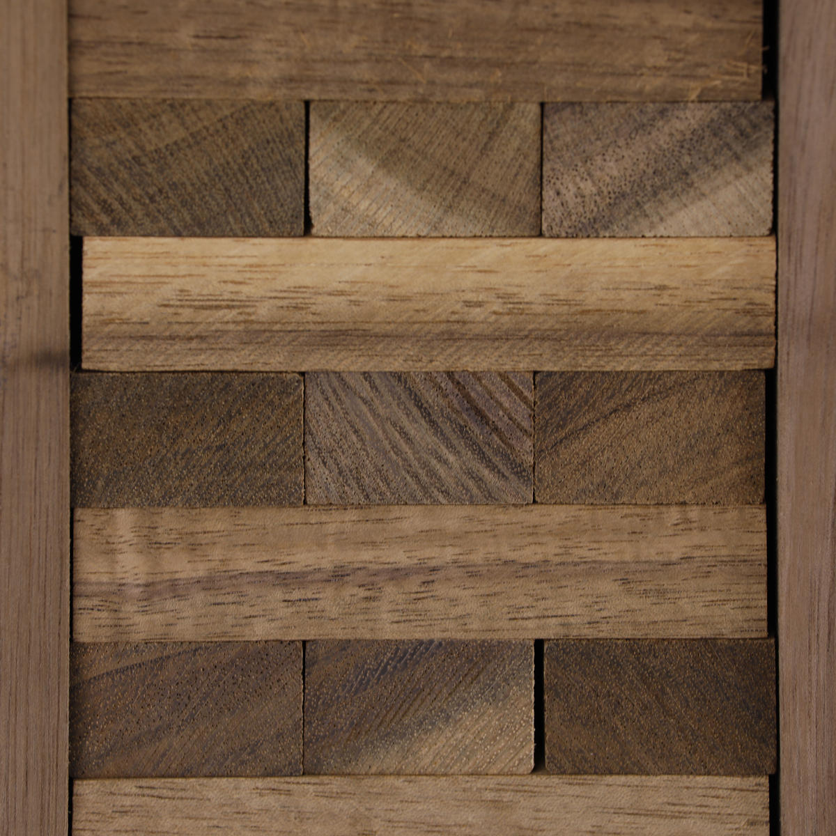 WACKELTURM - Braun, Holz (9.5/8.5cm) - Relaxdays