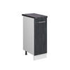 APOTHEKERSCHRANK R-Line Schwarz Beton 30 cm AP Anthrazit - Schwarz/Weiß, Holzwerkstoff (30/81.6/60cm) - Vicco