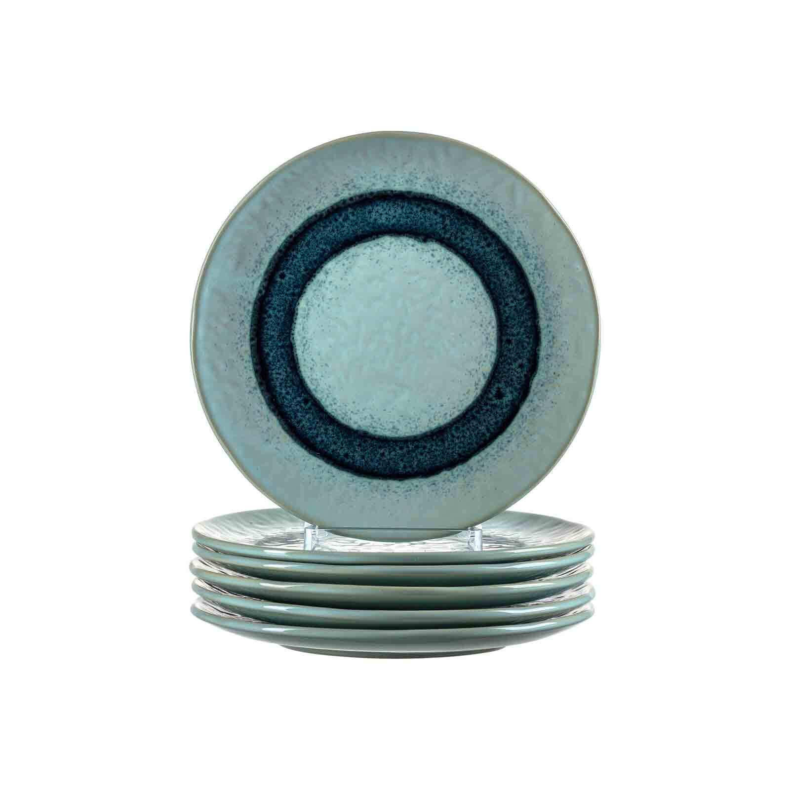 TELLER Matera blau ø 22.5 cm 6er Set - Blau, Keramik (22.5cm) - Leonardo Living