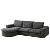 ECKSOFA mit Liegefläche 250/160 cm in Grau - Grau, Textil (160/250cm) - Modenvie
